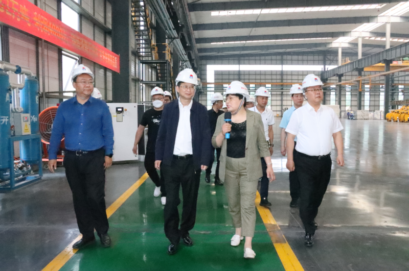 貴陽市政協(xié)副主席、清鎮(zhèn)市委書記付濤一行到明泰鋁業(yè)考察